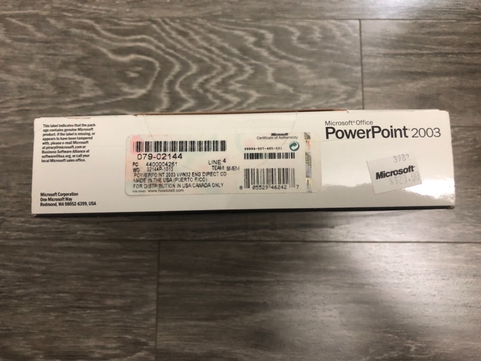Microsoft PowerPoint 2003 Boxed Factory Sealed