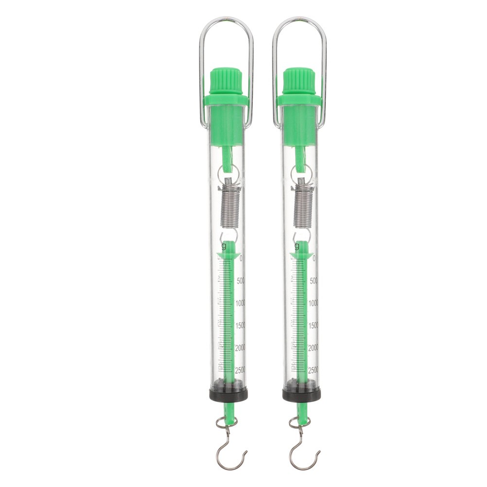 2 Pcs Mechanical Hanging Scales Spring Dynamometer Science Instruments