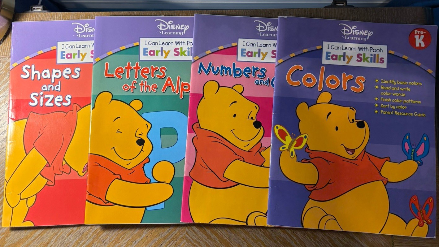 Disney I Can Learn with Pooh Early Skills Pre-K Letters, Numbers, Shapes, Colors
