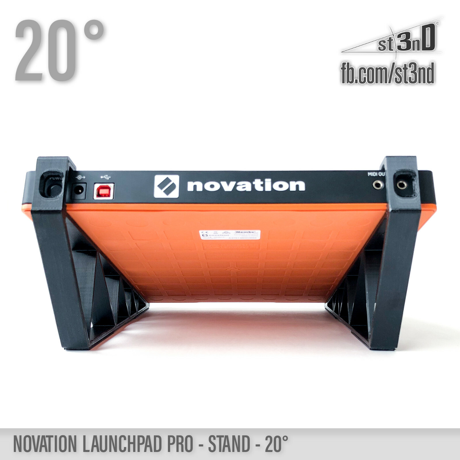 NOVATION LAUNCHPAD PRO STAND - 20 degrees - 3D printed - 100% Buyer satisfaction