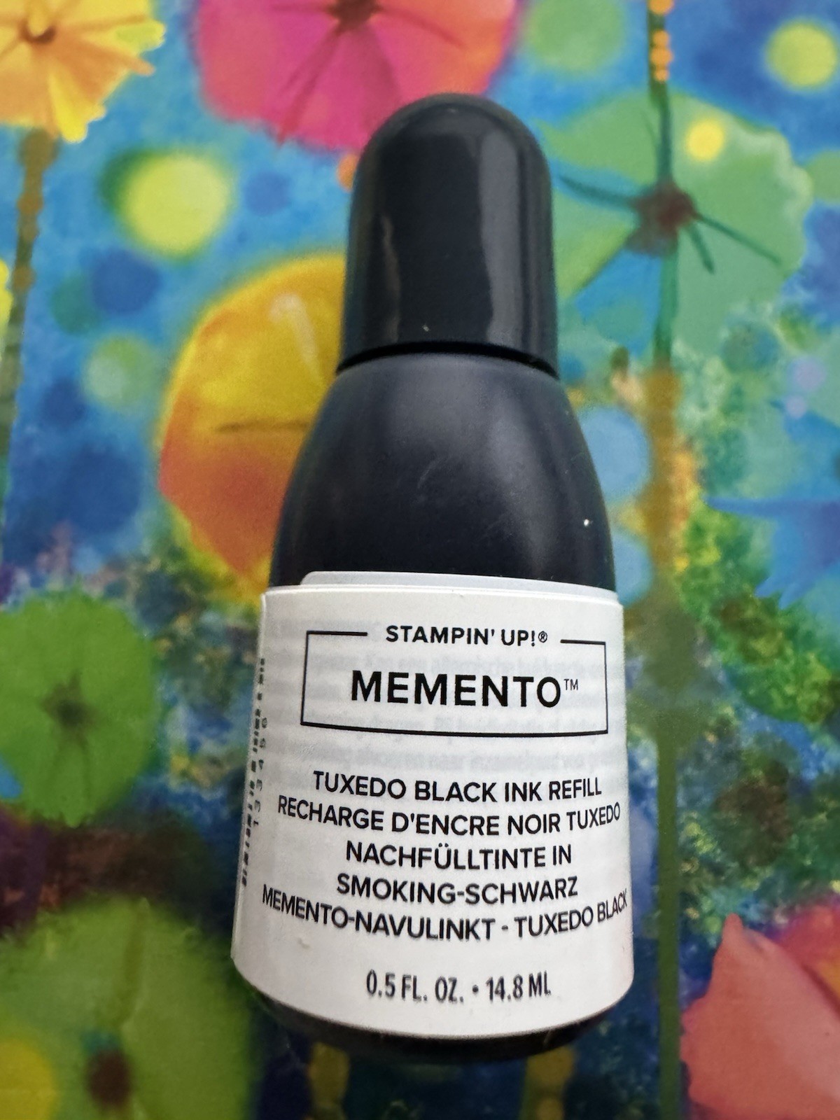 Stampin Up Memento Tuxedo Black Ink Refill Bottle SOLD OUT!!
