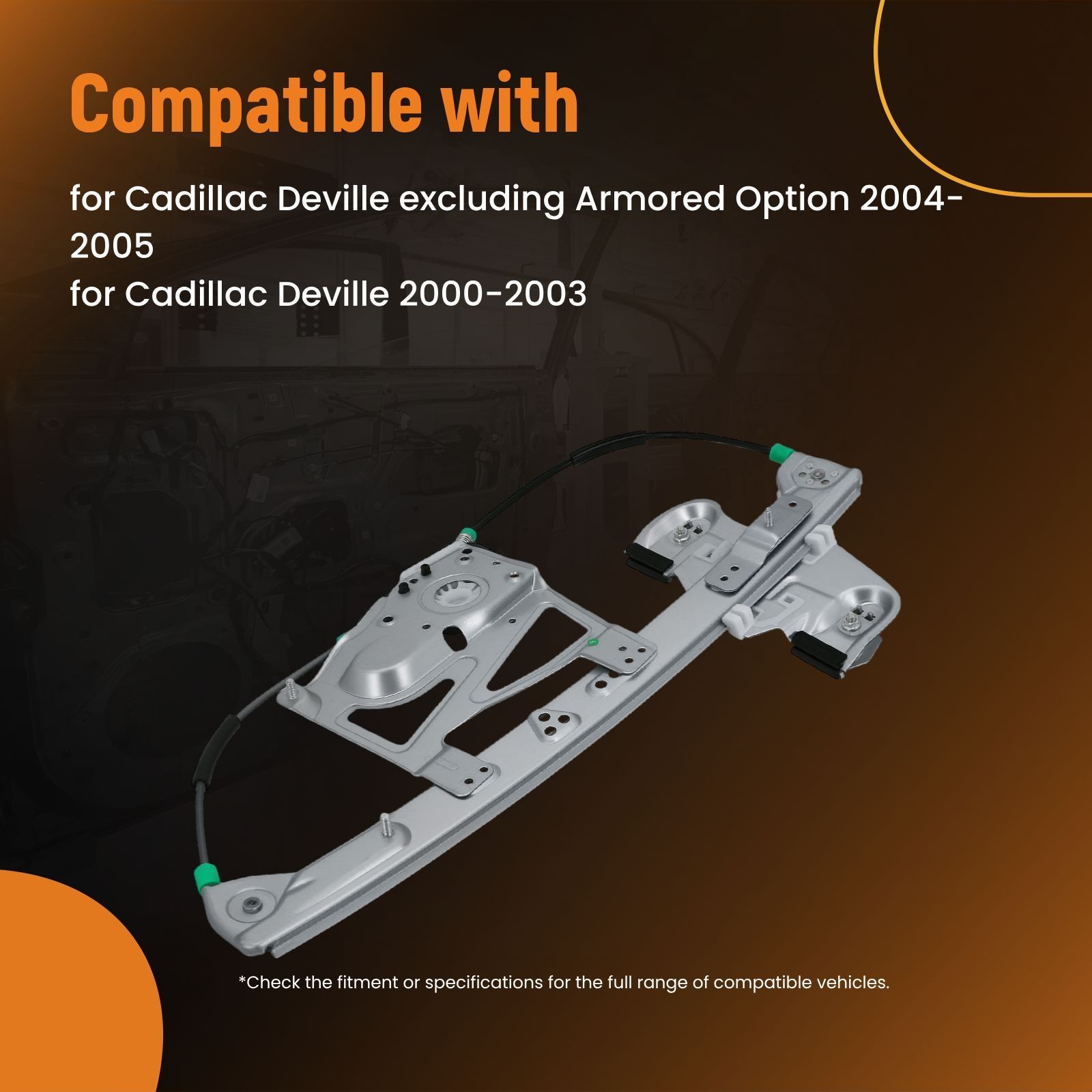 Front Left Driver Side Window Regulator for Cadillac Deville 2000-05
