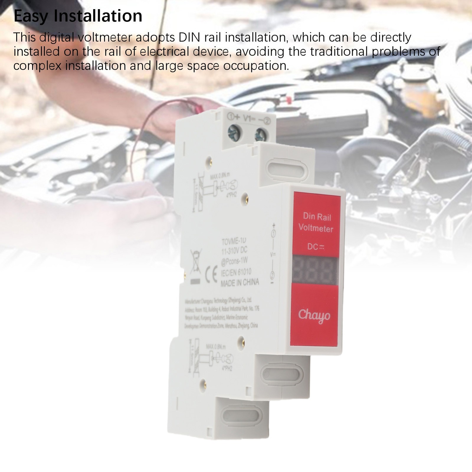 DC Voltage Meter Accurate Switching Output For Electrical Use Easy To Use