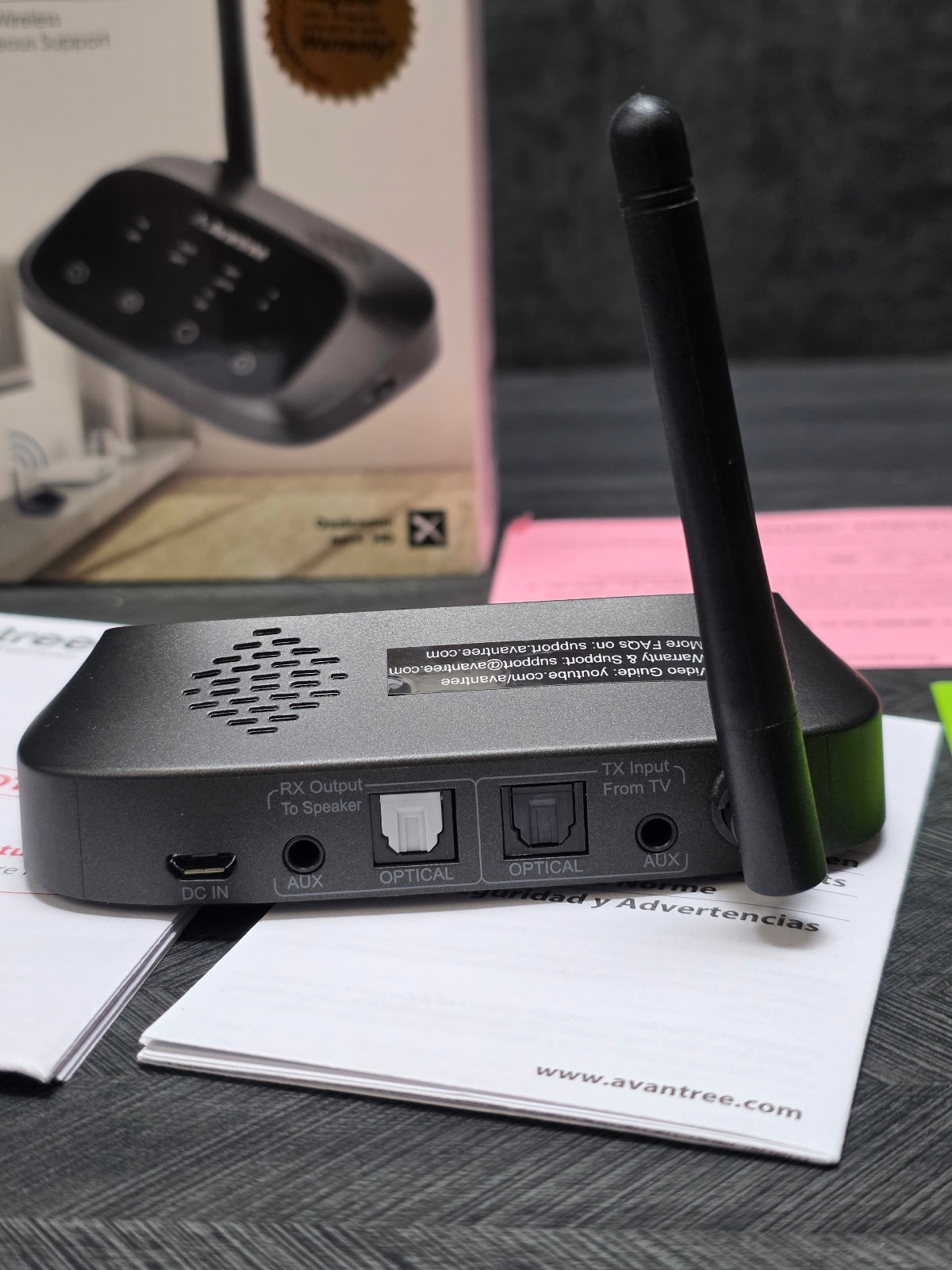 Avantree Oasis Plus Bluetooth Transmitter Receiver BTTC-500P Reciever Only