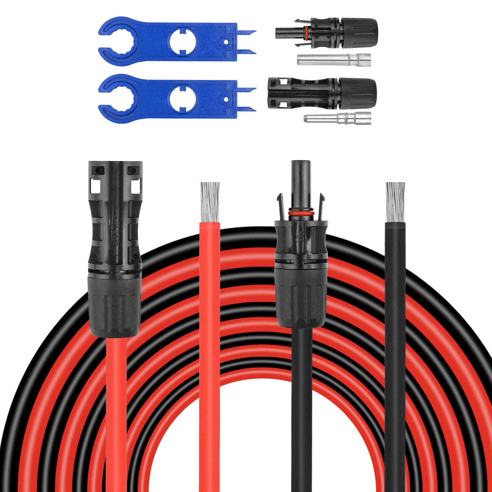 Kimbluth 50 Feet 8Awg Solar Panel Extension Cable8 Gauge Extension Cord Solar