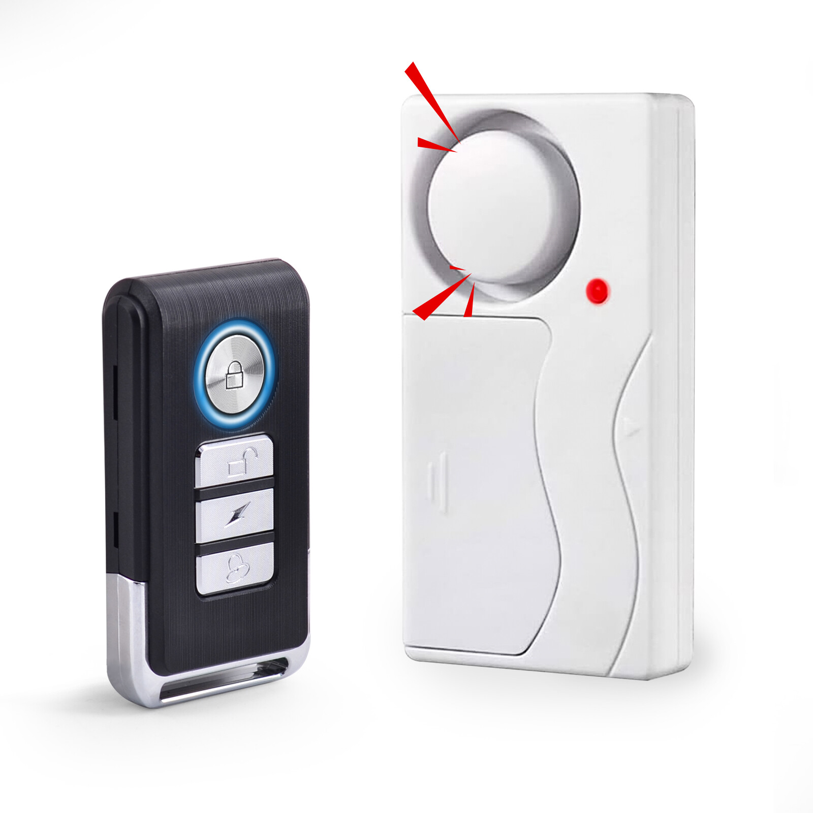 Door Window Sensor Alarm 110dB Wireless Home Security Alert System Remote White