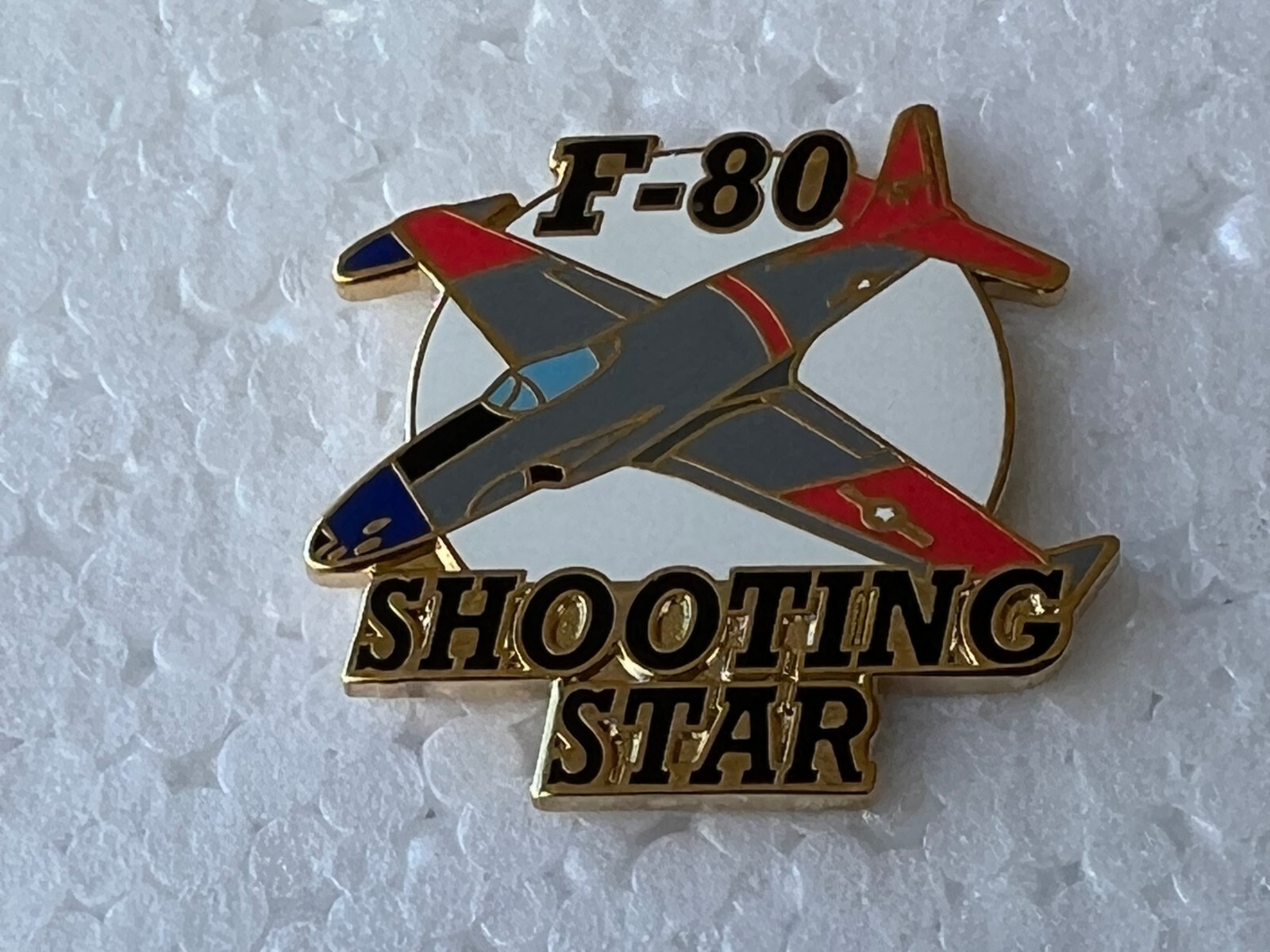 USAF F-80 SHOOTING STAR AIRCRAFT  HAT PIN 1 AND 1/4 INCHES (EE P15915)