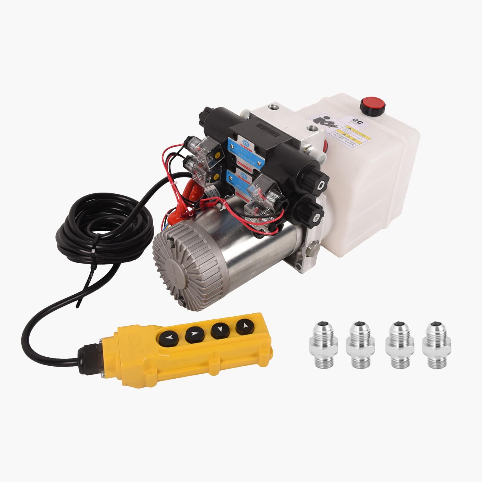 Hydraulic Power Unit Double Acting Hydraulic Pump 4.5 Quart Reservoir 12V DC