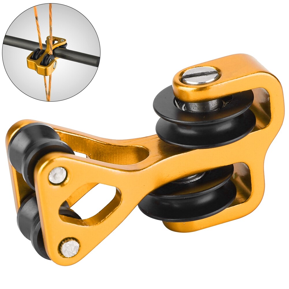 Aluminium Alloy Archery Compound Bow Cable Slide String Splitter Roller