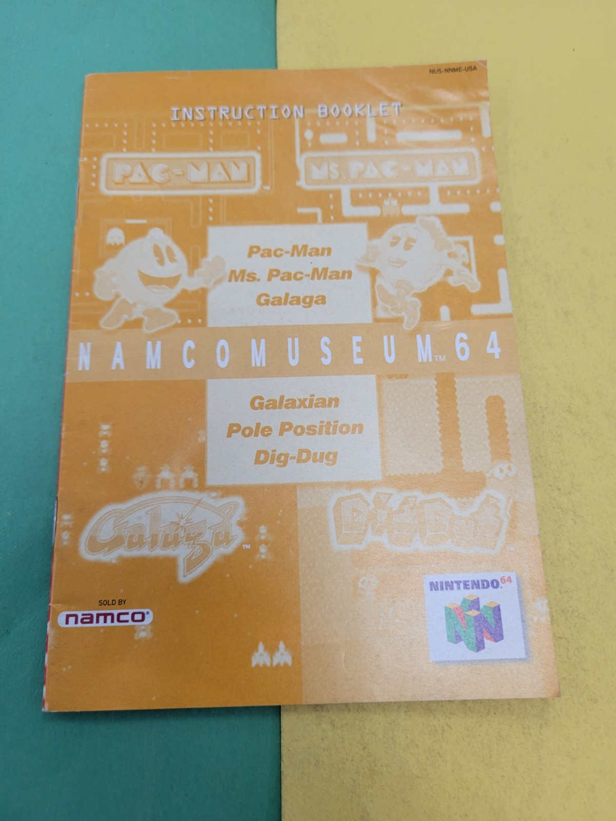 namco museum n64 manual