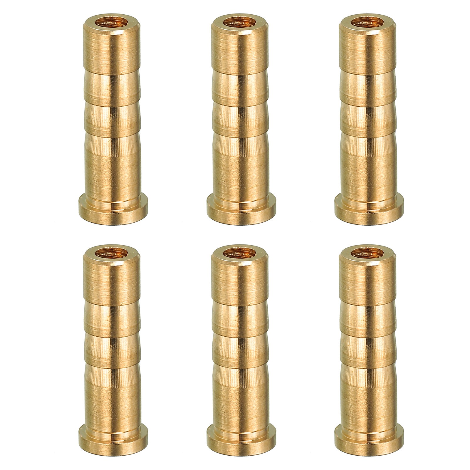 6 Pcs 38 Grain Archery Arrow Brass Insert for .244/ 6.2mm Carbon Arrows