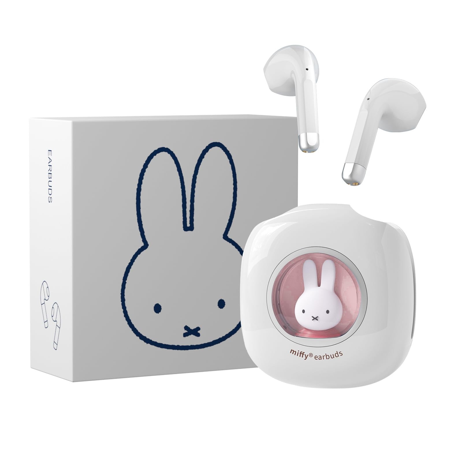 Miffy Bluetooth Wireless Earbuds IPX5 Waterproof Headphones Pink