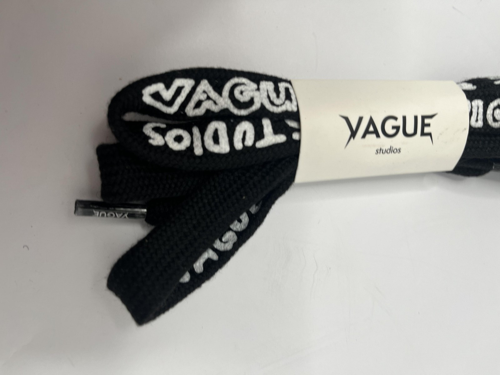 Yague Studios Shoelaces Belt Black 84"