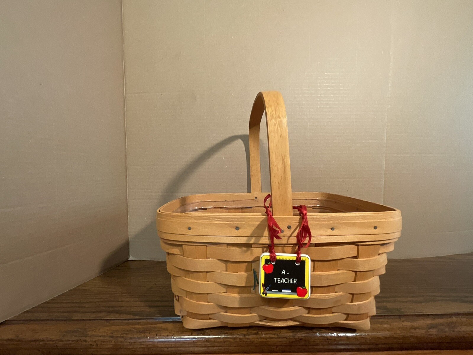 Vintage Longaberger Basket “A+ Teacher” - 1997