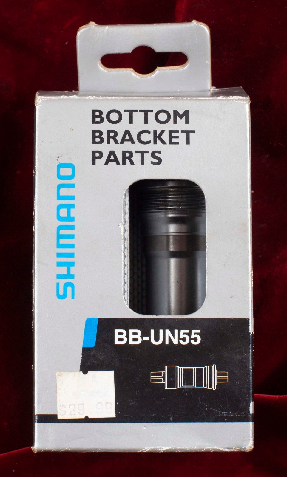 NIB NOS new Shimano square taper bottom bracket BB-UN55 68mm 107 mm road bike