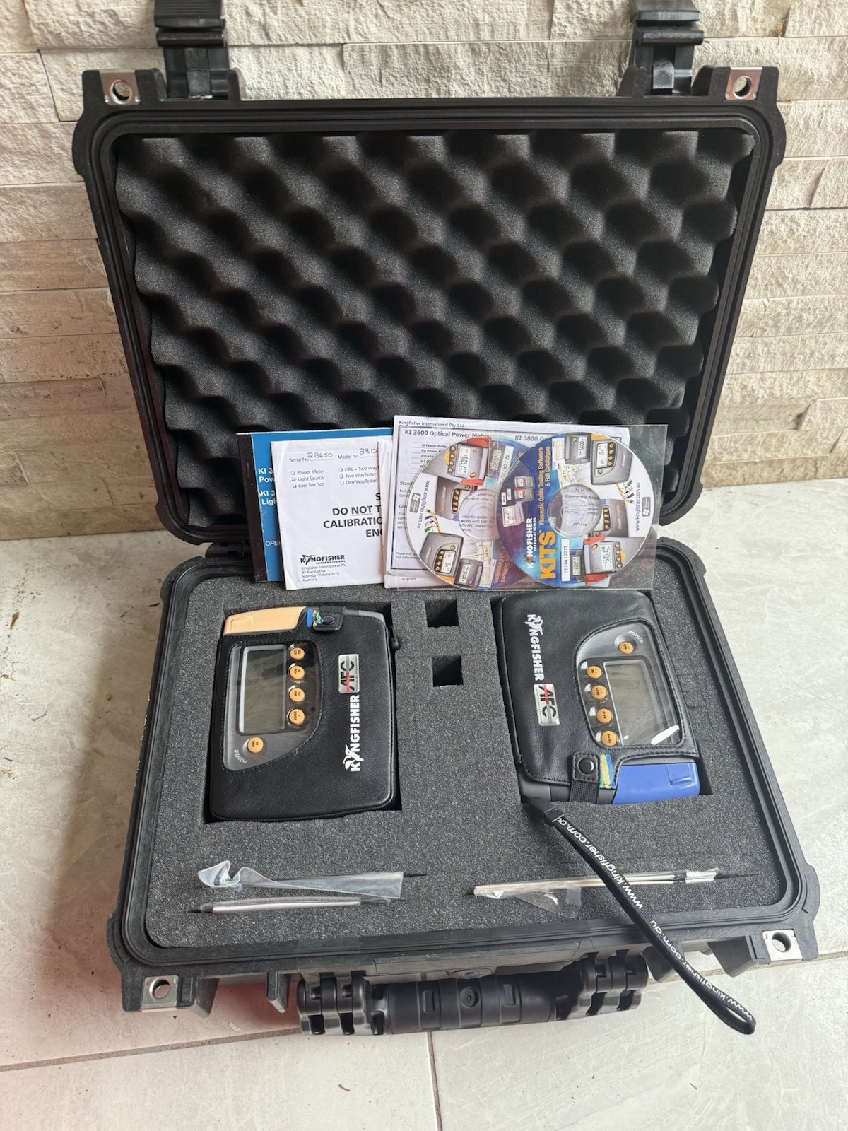King Fisher KI 3812B Optical Light SourceWith KI 3600B Optical Power Meter