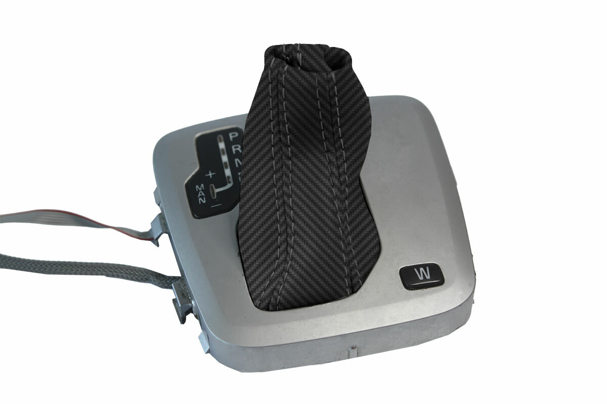 Automatic Shift Boot Cover Carbon Fiber for Volvo XC90 2003-2014 Black