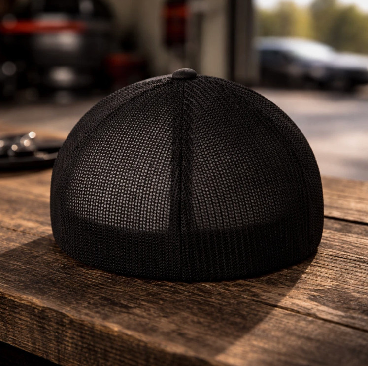 Z06 Corvette Flexfit Fitted Hat Cap Embroidered Black (Pick Your Size)