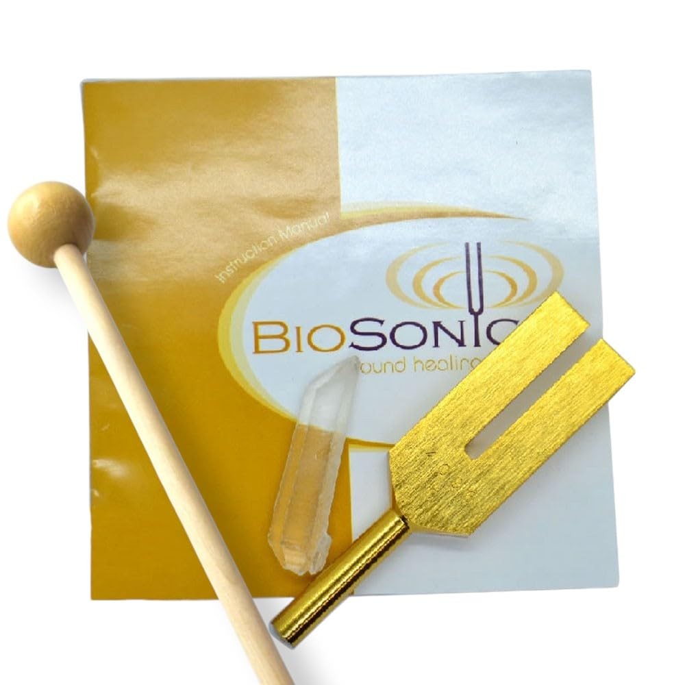 Biosonics Crystal Tuner 4096Hz Tuning Fork with Quartz Point and Mallet