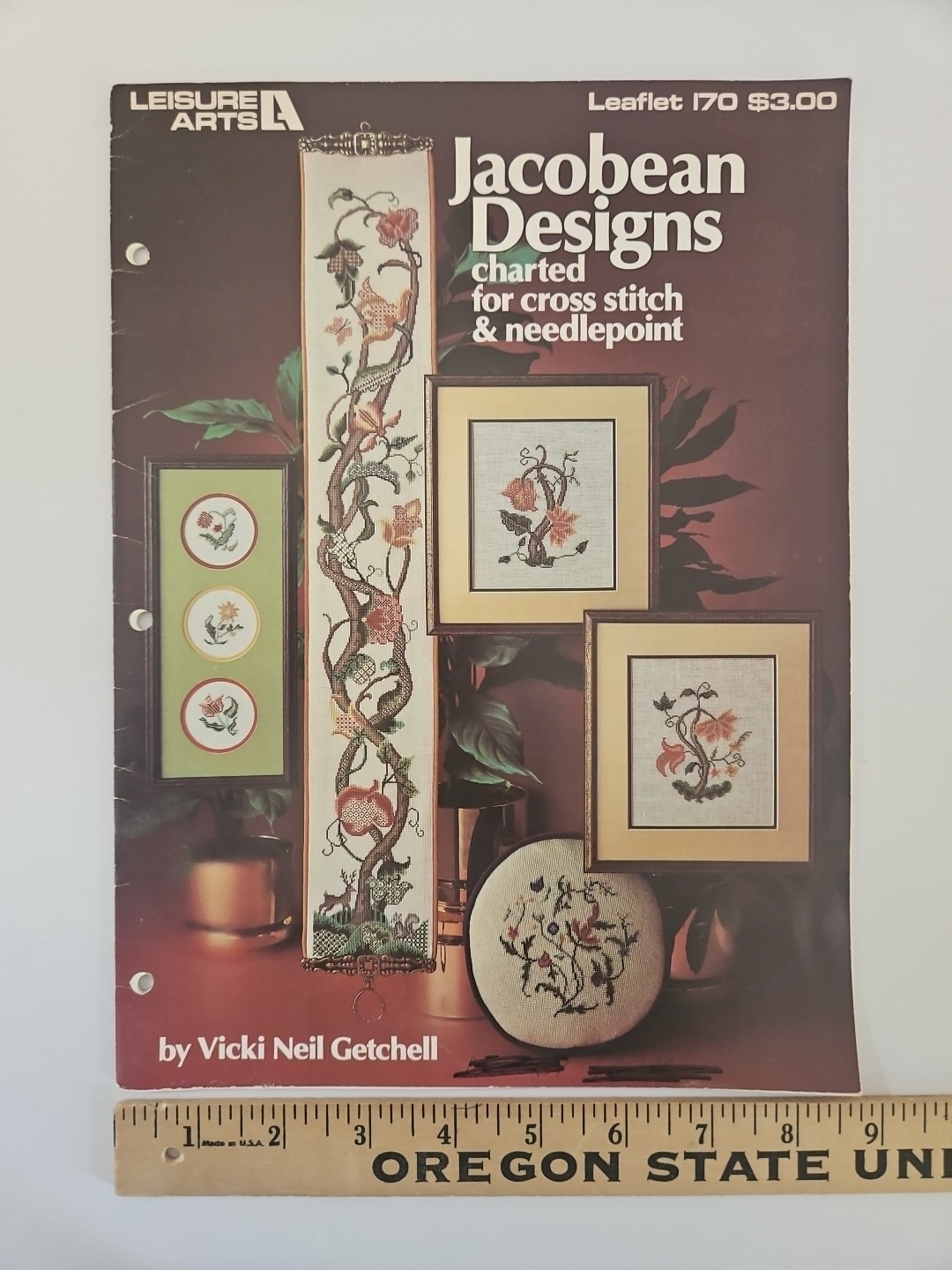 Leisure Arts JACOBEAN DESIGNS Charted for Cross Stitch & Needlepoint Leaflet 170