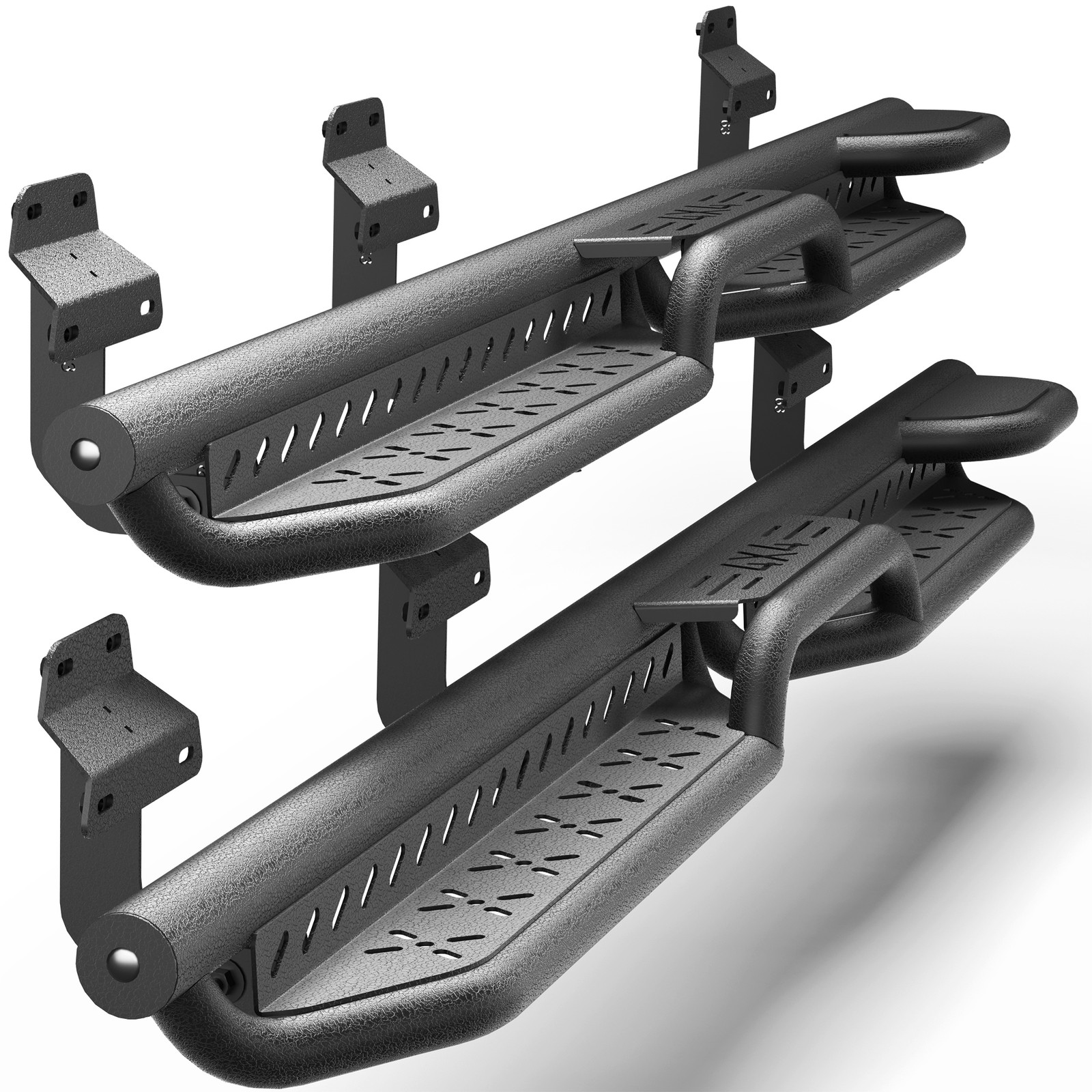 Side Steps For 2017-2025 Ford F250 F350 Super Duty Super Crew/Crew Cab 4 Doors