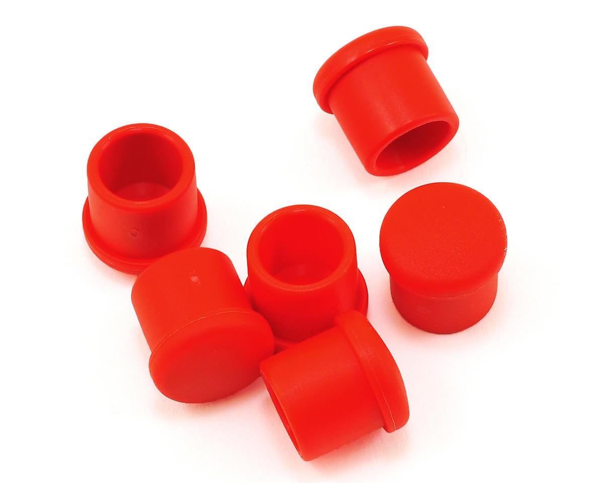 Hudy 14mm Plastic V2 Handle Cap Set (Red) (6) [HUD195054-R]