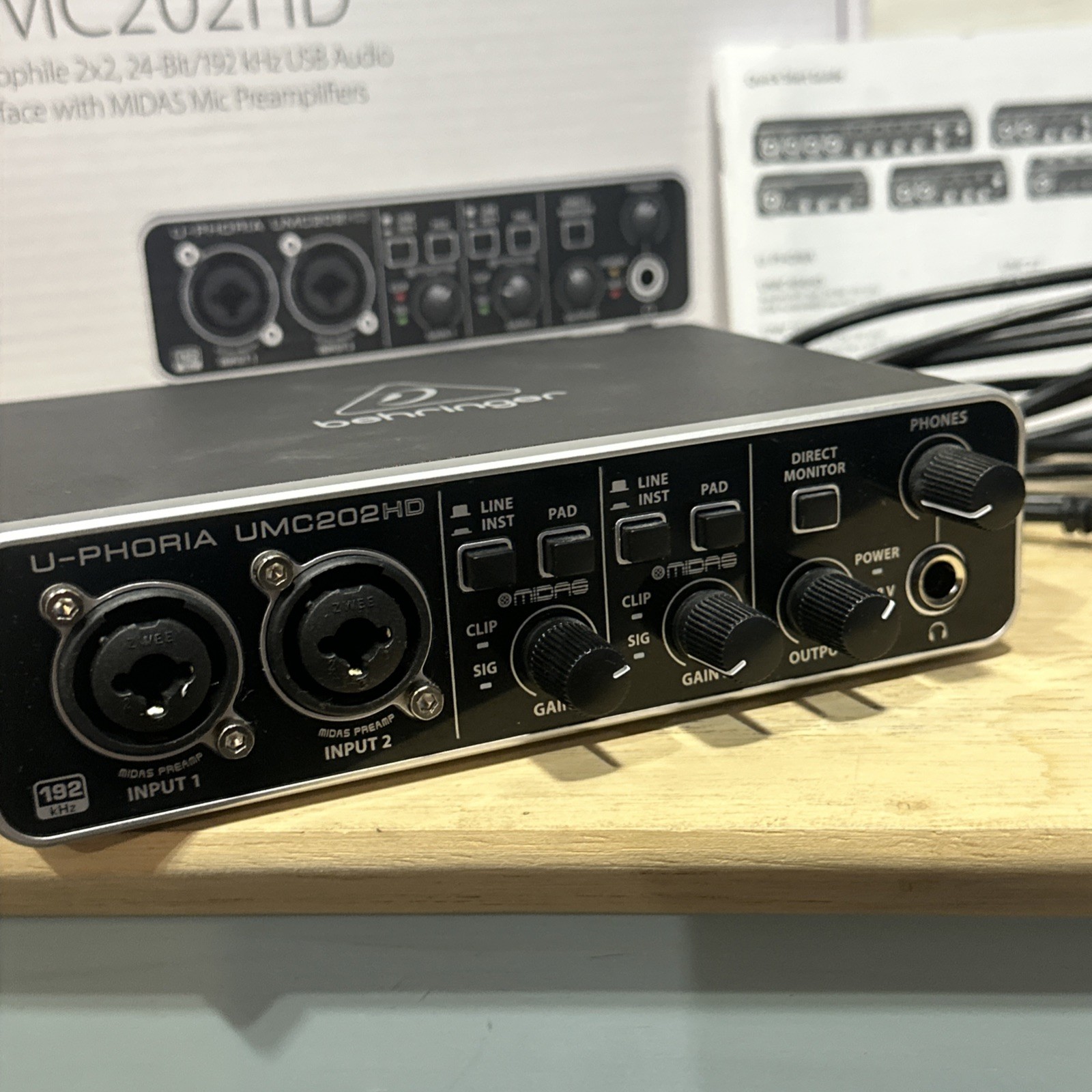 Behringer U‑Phoria UMC202HD USB Audio Interface