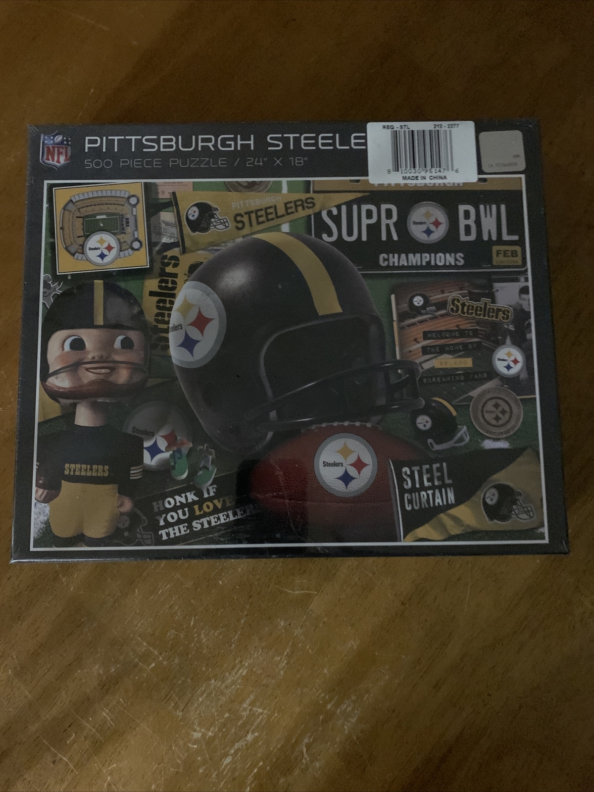 NFL Pittsburgh Steelers Retro Puzzle Jigsaw Puzzle Football 500 Pieces Pcs
