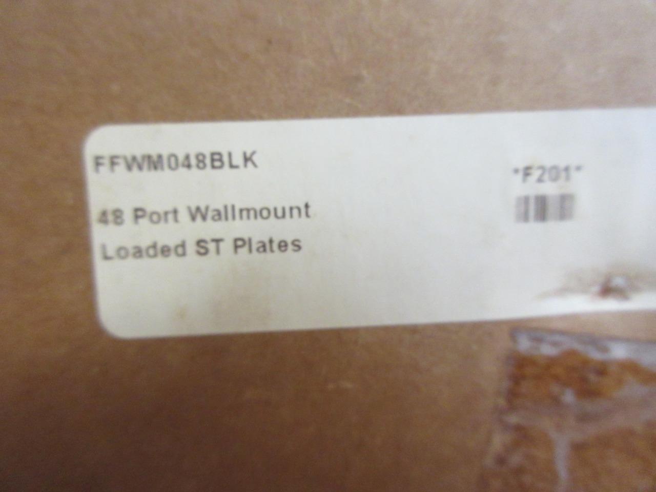 FIS Wall Mount Enclosure Patch & Splice (8) Adapter Plate FFWM048BLK