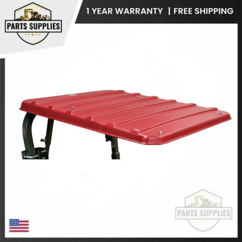 37" x 45" Dark Red SunGuard ABS Canopy with Quick Off/On Strut for Toro Mower