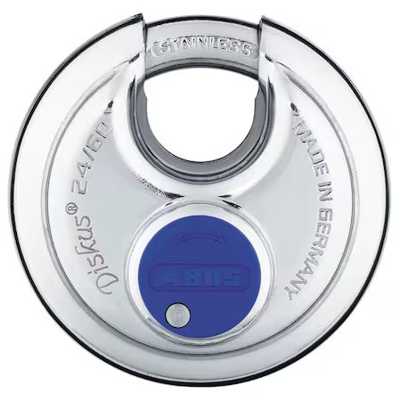 Abus 24Ib/60 Mk Padlock, Master Keyed, Partially Hidden Shackle, Disc Stainless
