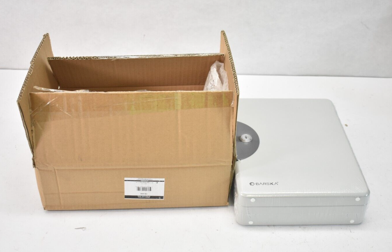 Barska 50 Key Lock Cabinet 12-1/2" 53JF47 Gray Enclosure Portable Steel