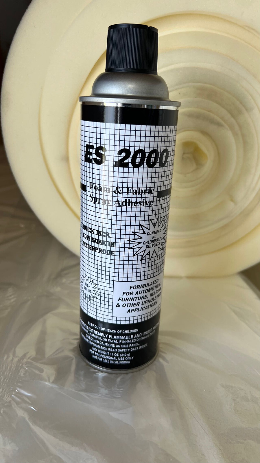 ES 2000 Upholstery Spray Adhesive 12 Cans / Case ----- NJ & NY PICK UP ONLY
