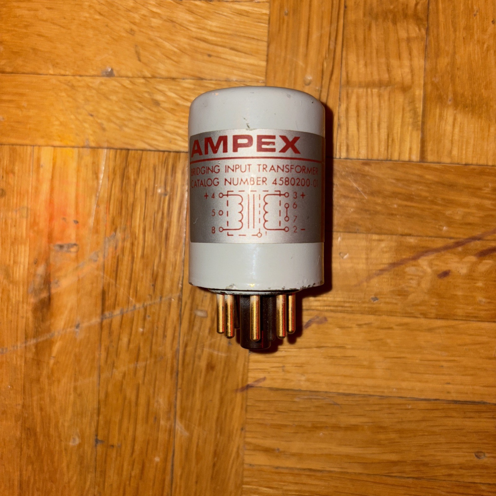 Ampex Gold Pin 20k Balanced Bridging Input Transformer 45080200