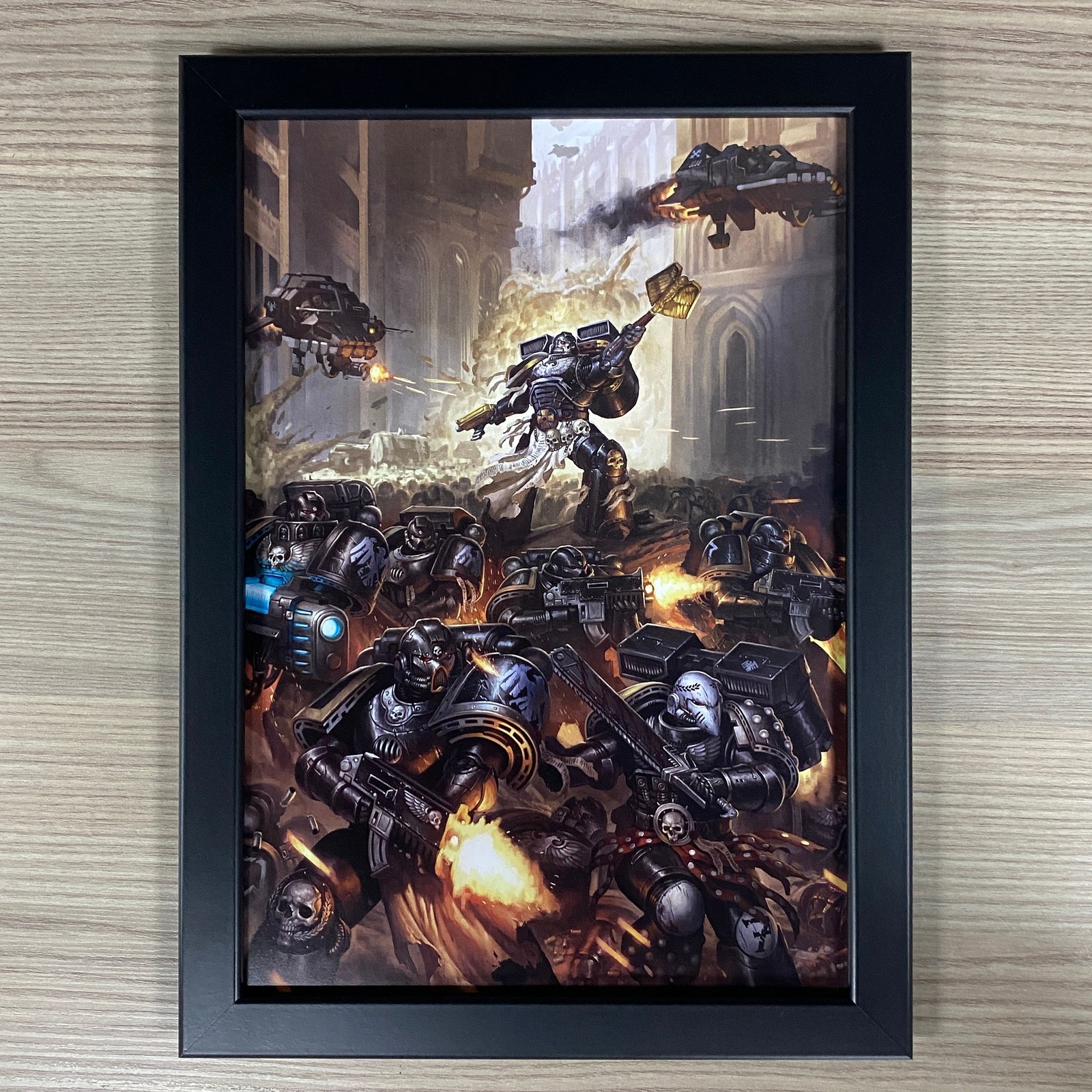 RAVEN GUARD FRAMED ART. SPACE MARINES, ADEPTUS ASTARTES, WARHAMMER 40,000 40K