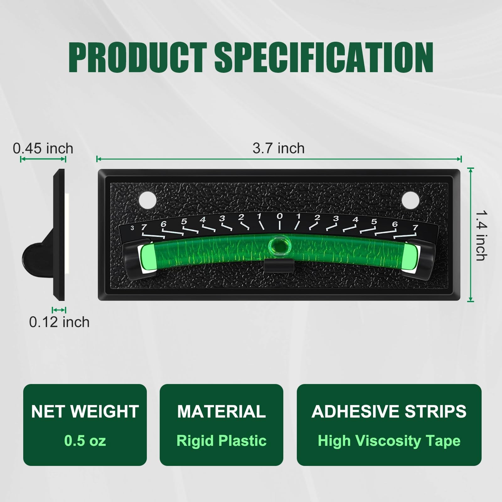 2-Pack RV Level Bubble, High Visibility Graduated Scale Leveling System Green