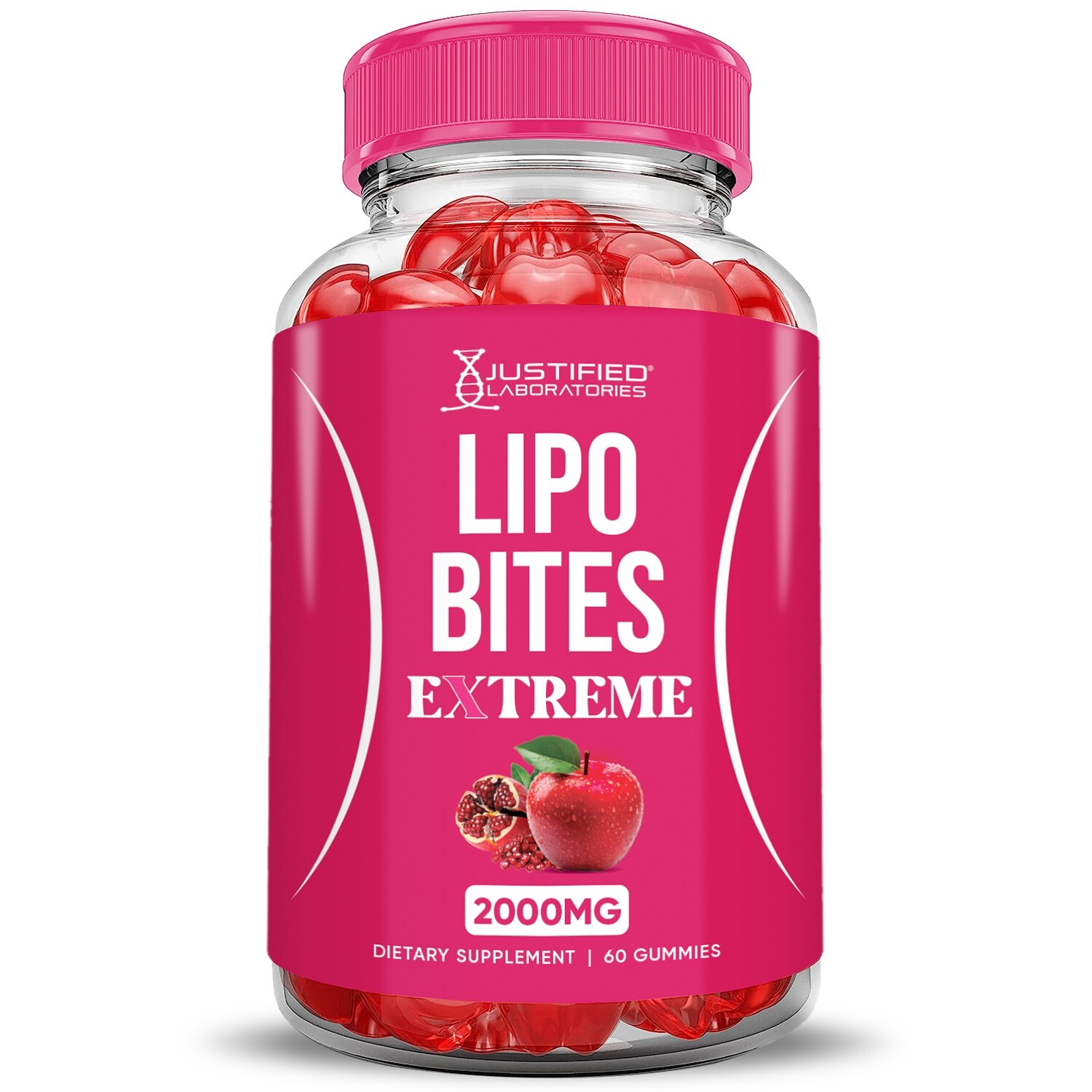 Lipo Bites Extreme ACV Gummies 2000MG Apple Cider Vinegar 120 Gummys