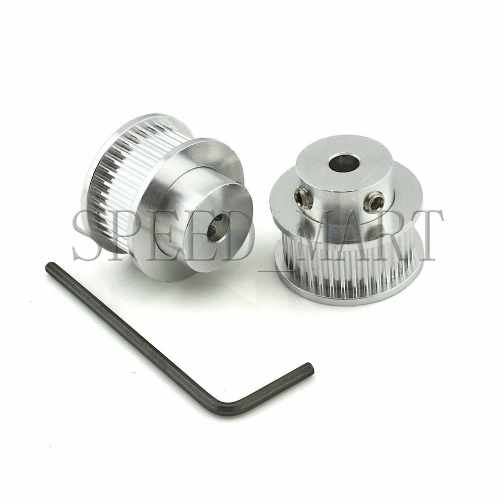 2pcs GT2 40T Aluminum Timing Belt Pulleys 14mm Bore 11mm Teeth Width 3D Printer