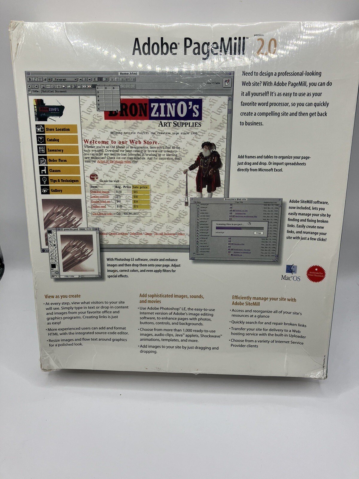 Adobe Pagemill Version 2.0 for Mac SEALED