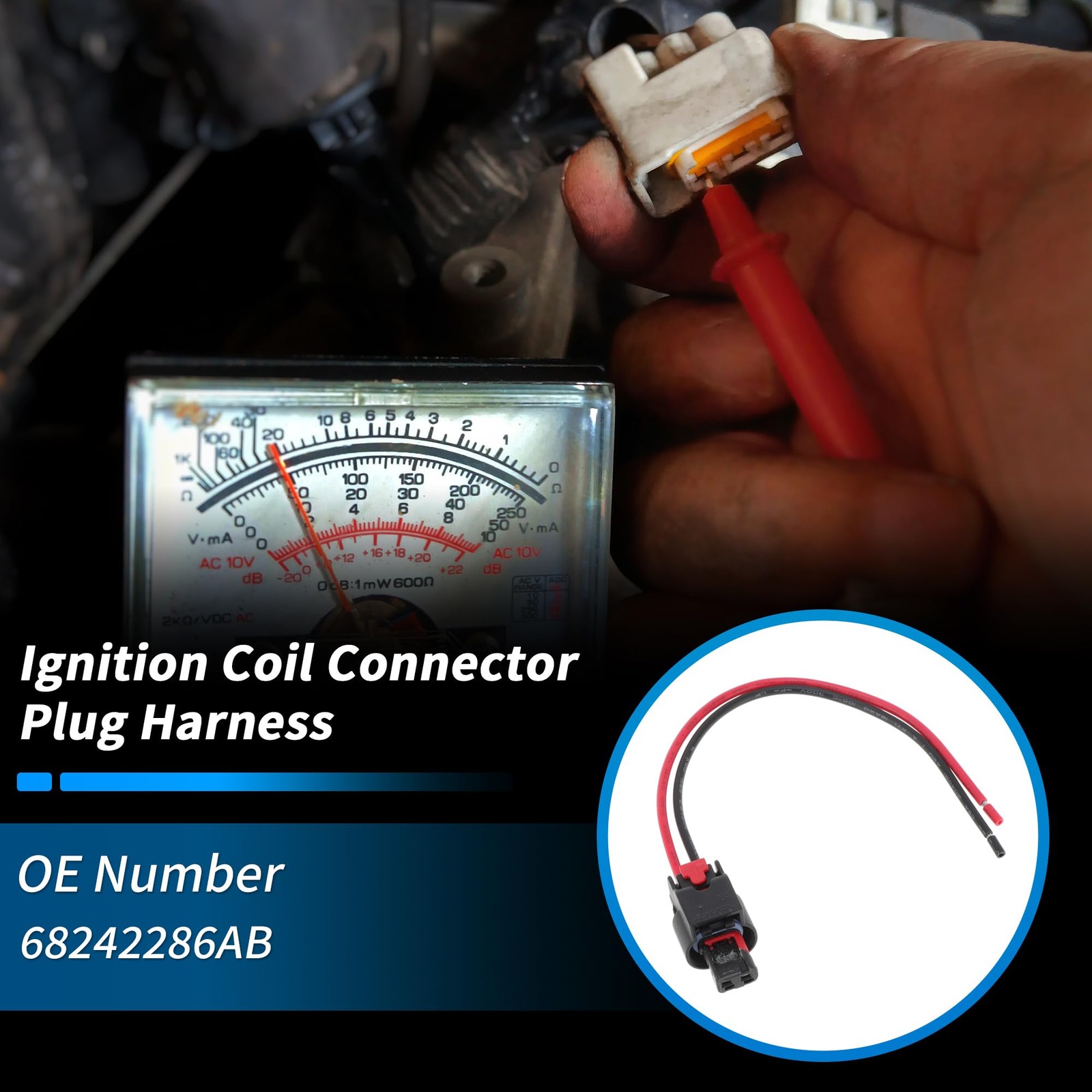 6Pcs Ignition Coil Connector Plug Harness for Chrysler for Jeep Ignition Coil...