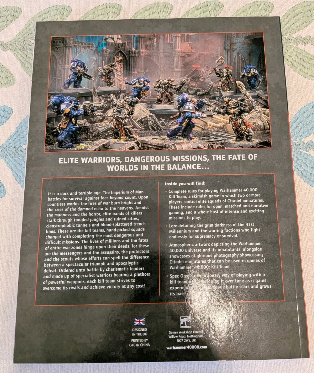 Warhammer 40k: Killteam Rulebook Lot (GREAT CONDITION)