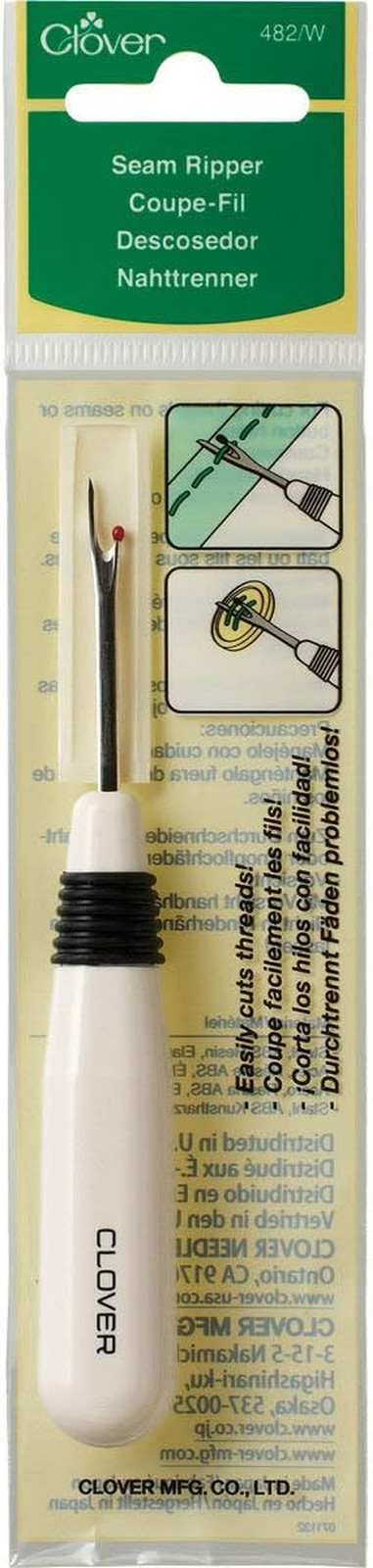 White Ergonomic Seam Ripper