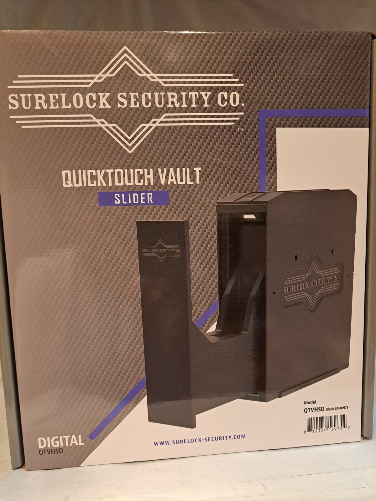 Surelock Security Co. Quicktouch Vault Slider QTVHSD Digital Black