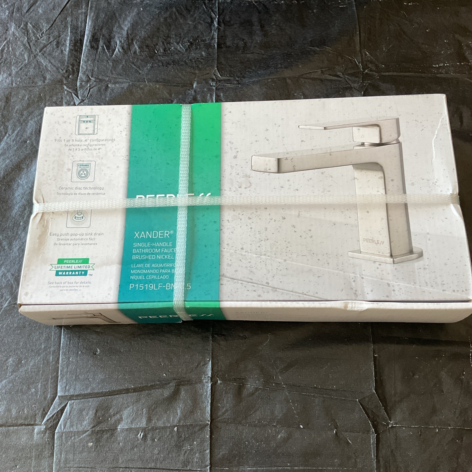 Peerless Xander Single-Handle Bathroom Faucet Brushed Nickel P1519LF-BN-0.5
