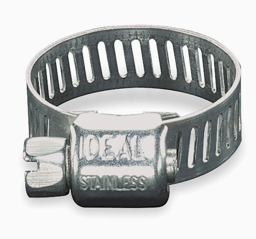 50 Stainless Steel Band Hose Clamps Ideal #10 1/2" TO 1-1/16") Made in USA