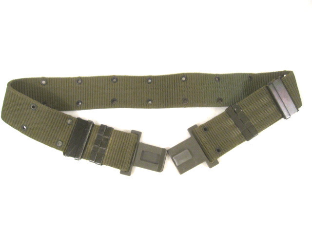 US Military Style OD Green Nylon Utility or Pistol Belt w/Buckle up to 40" Waist
