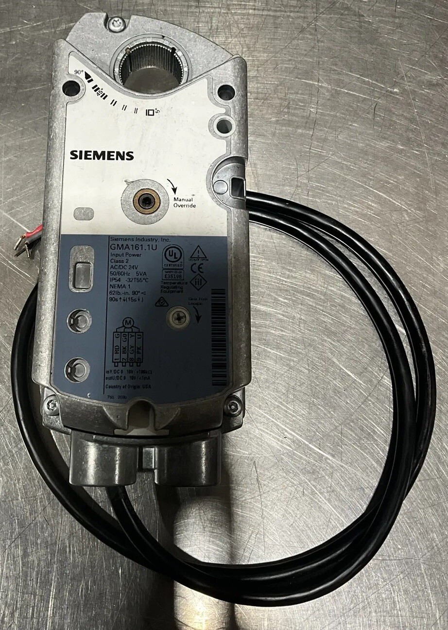 SIEMENS GMA161.1U ELECTRIC ACTUATOR 24v  50/60hz Used Surplus