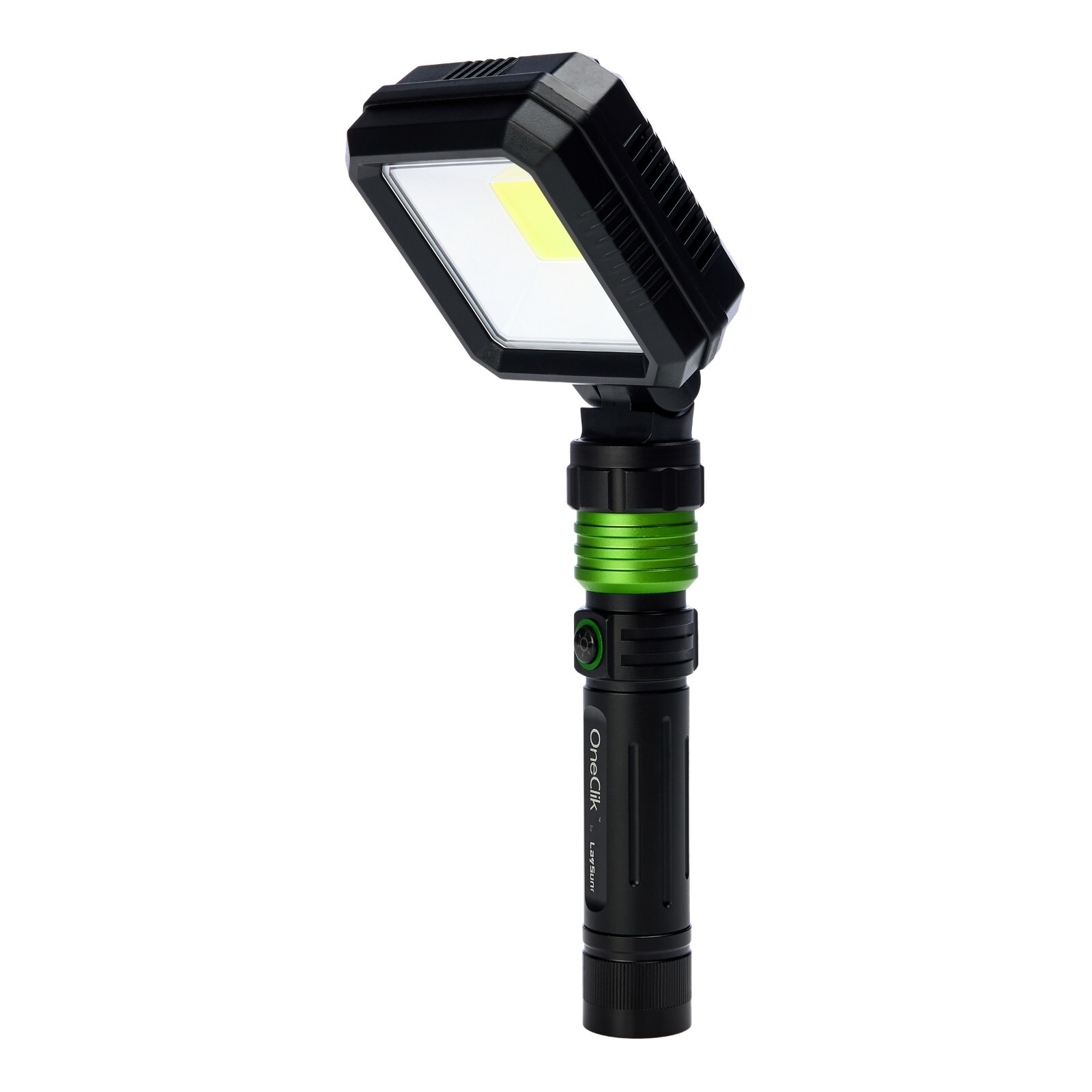 OneClik Interchangeable Rechargeable Flashlight Kit with Storage Case
