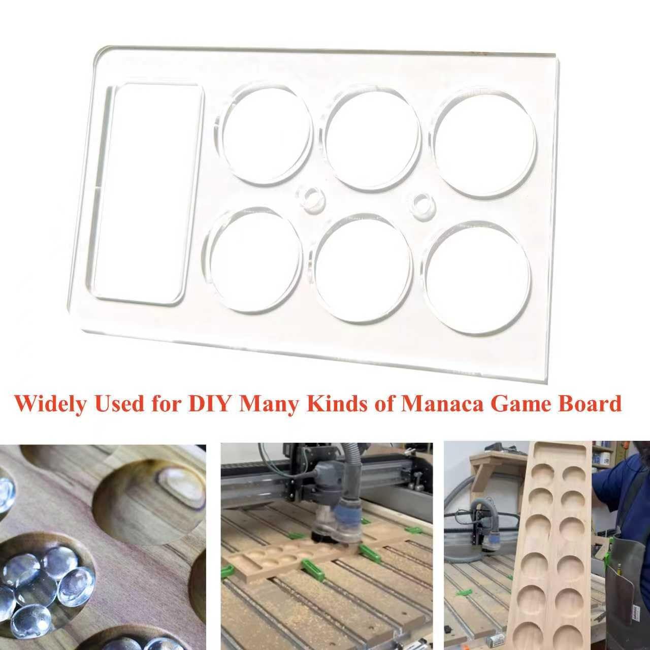 Mancala Board Router Template Templates 1/4'' Thick Router Template Guide Kit...