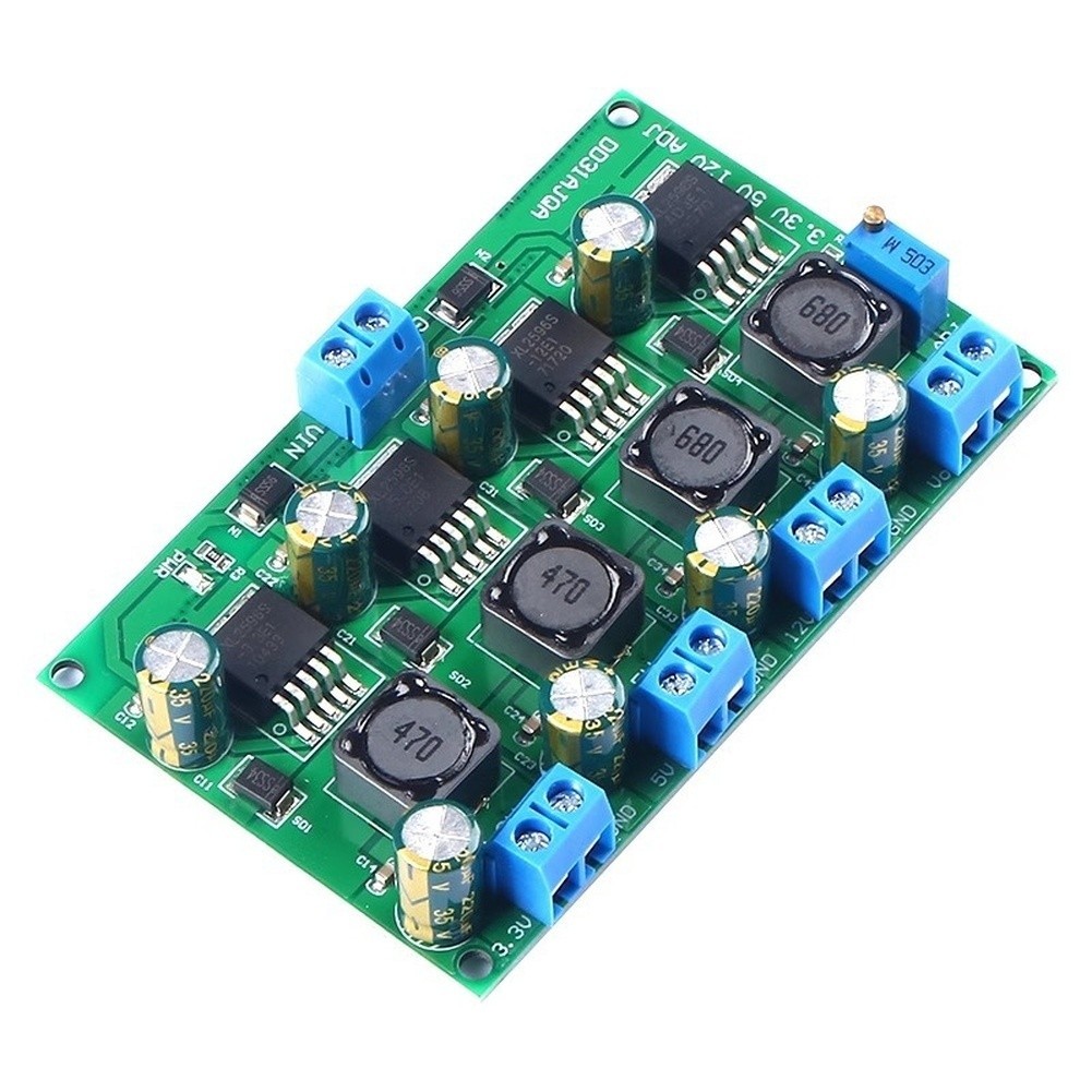 3A 50W Adjustable Range DC DC Step Down Converter 2V-28V with 3. for 3v 5V 12V